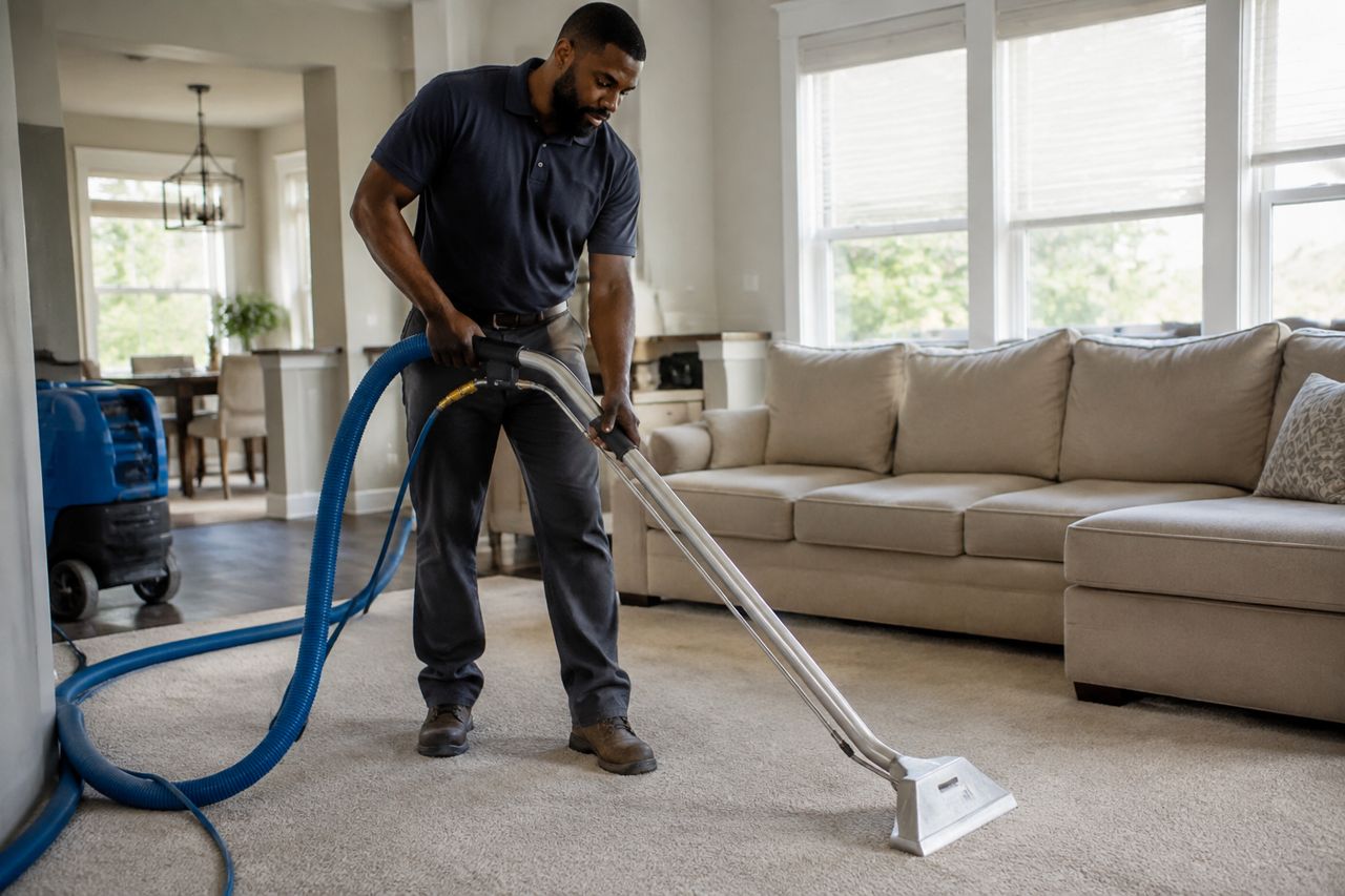 Carpet cleaning technician