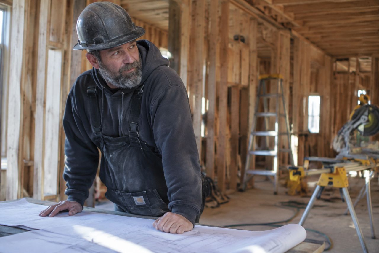 General contractor on a residential job site